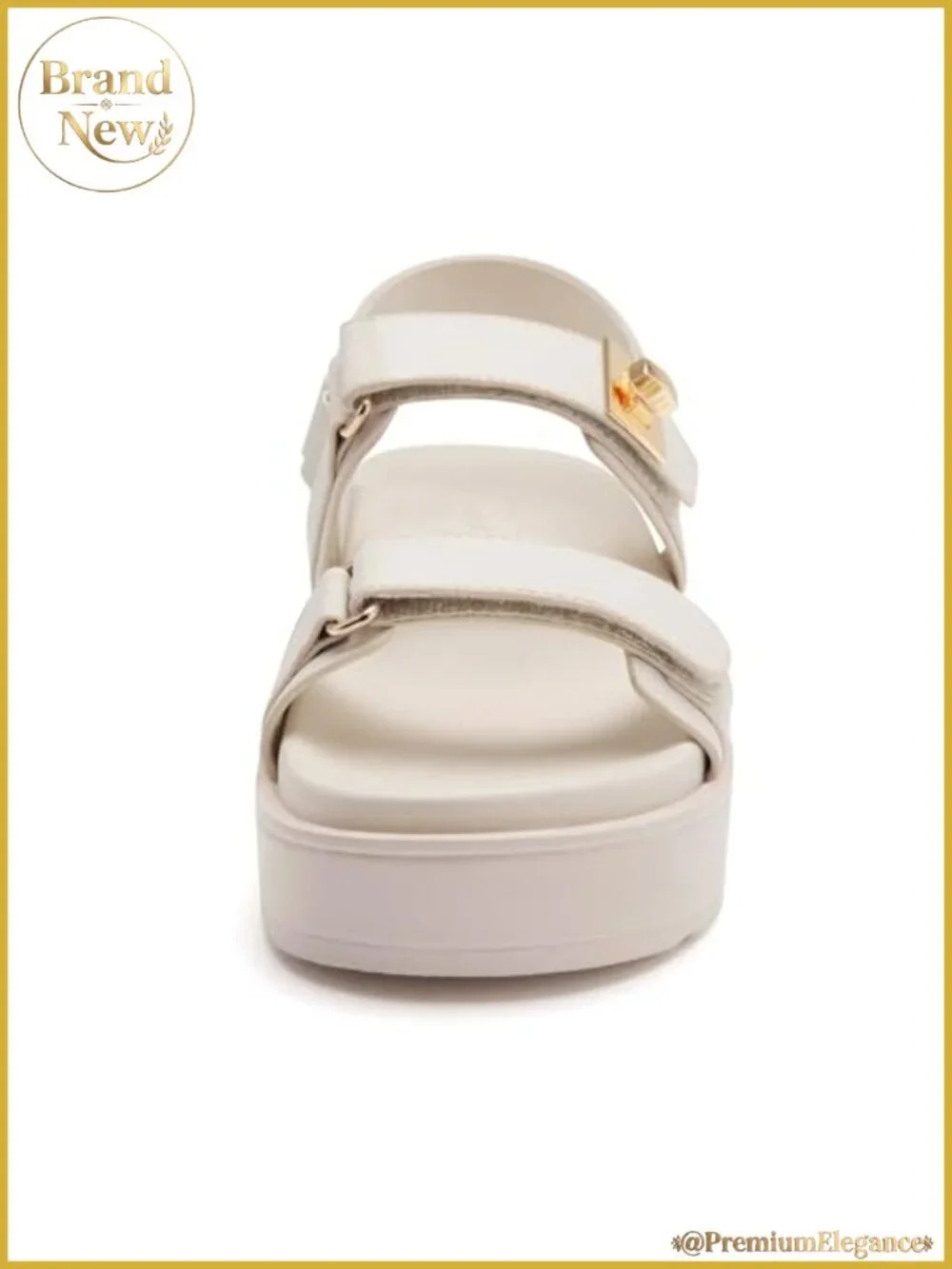 Platform Sandals Cushioned Footbed Open Toe Hook and Loop Summer Walking